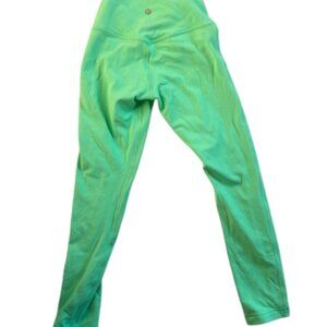 Lululemon Align Green Punch Leggings Size 4 23" Length Cropped